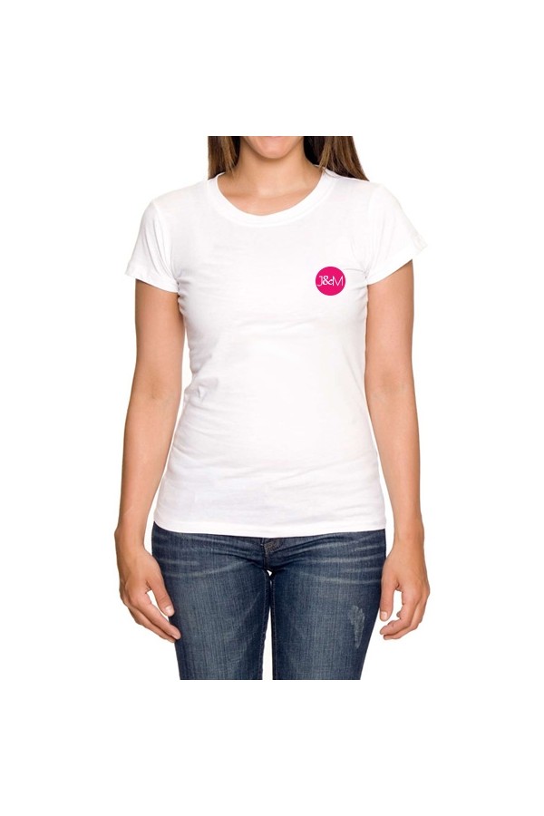 Tee-shirt  J&M blanc - spécial  femme