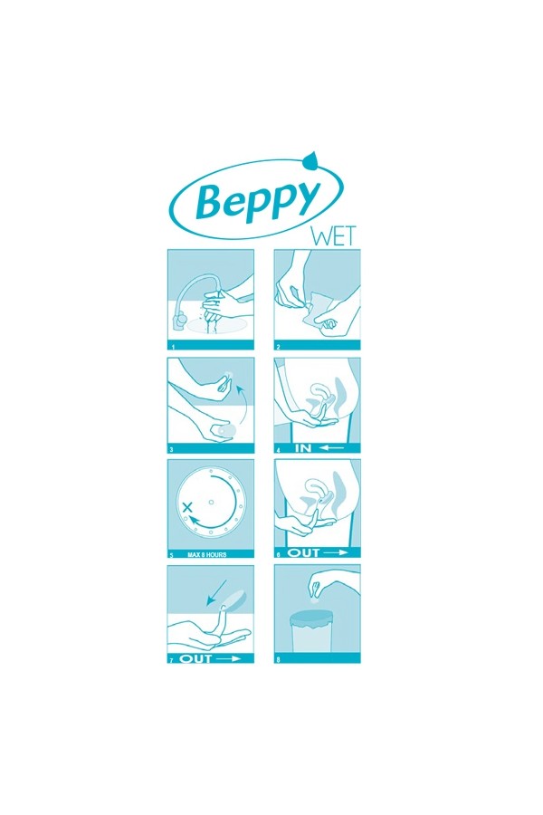Boite 8 tampons Beppy WET