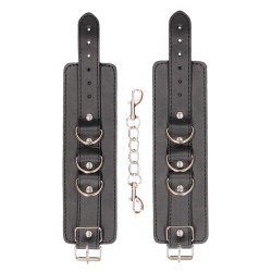 Menottes Premium en cuir noir - Ouch! by Shots