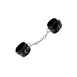 Menottes Premium en cuir noir - Ouch! by Shots