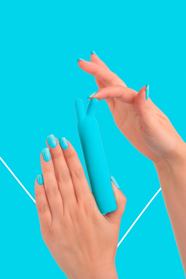 Mini vibro rechargeable BlissStars bleu - FairyGasm