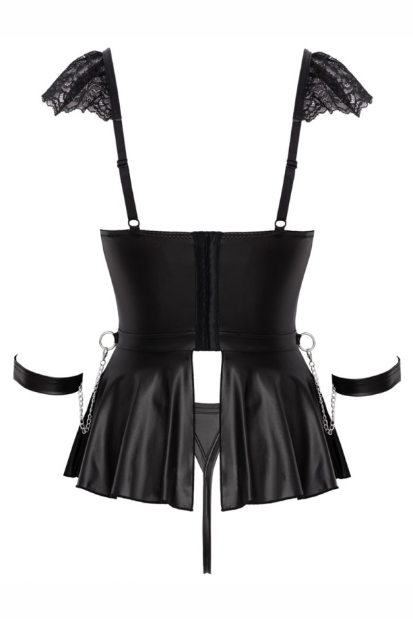 Ensemble 3 pièces lingerie Fetish - Cotelli Bondage