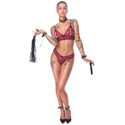 Ensemble 7 pièces Fetish SM noir -  Bad Kitty 