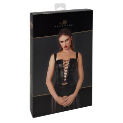 Top style corset Vixen F365 - Noir Handmade
