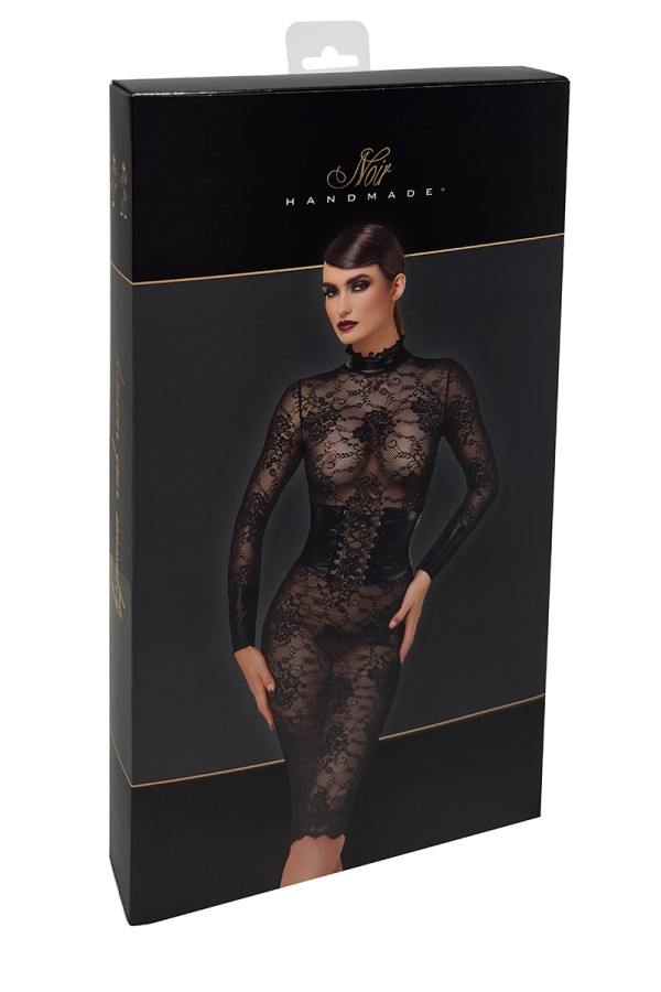 Robe corset Noirelle F375 - Noir Handmade