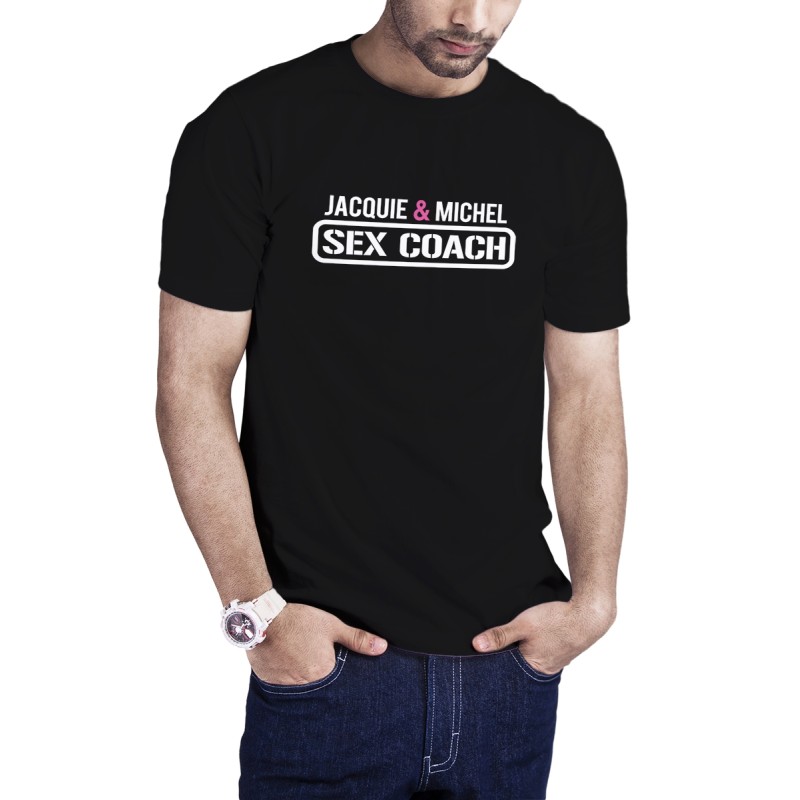 T-shirt Sex Coach noir - Jacquie et Michel