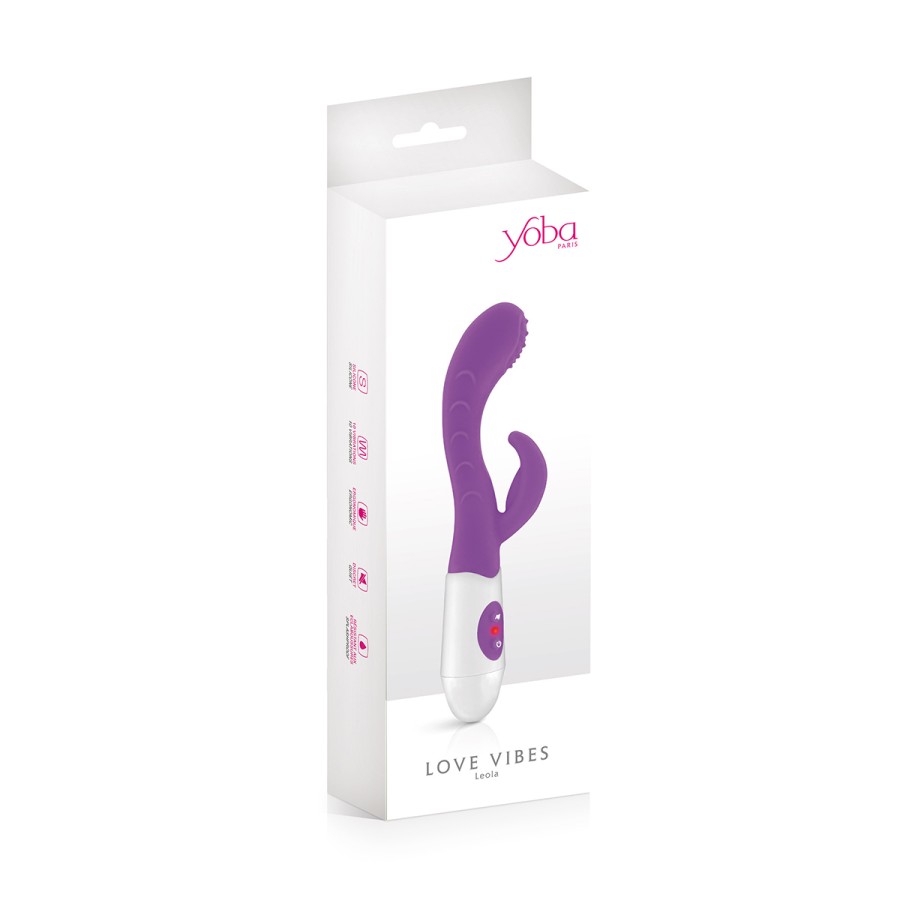 Vibromasseur Rabbit Leola violet - Yoba