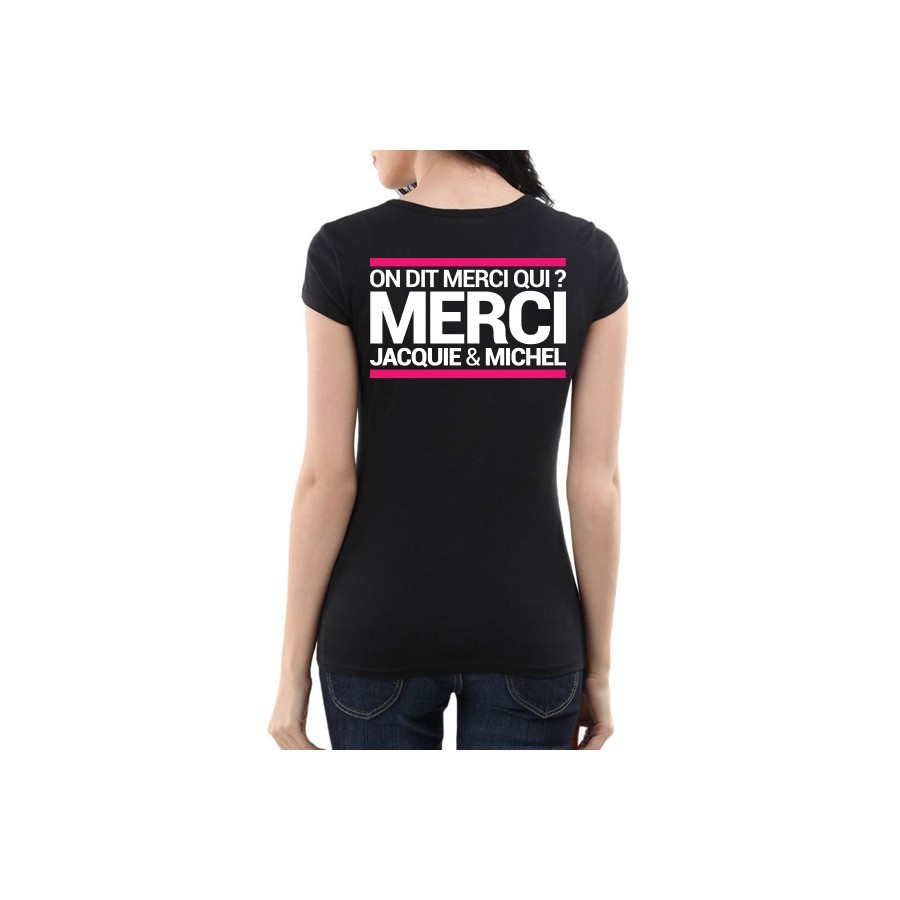 Tee-shirt  J&M noir - spécial  femme