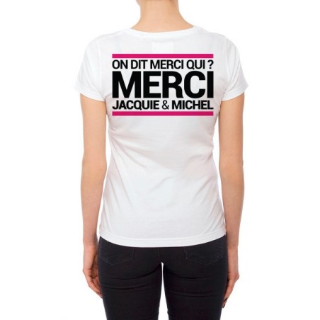 Tee-shirt  J&M blanc - spécial  femme