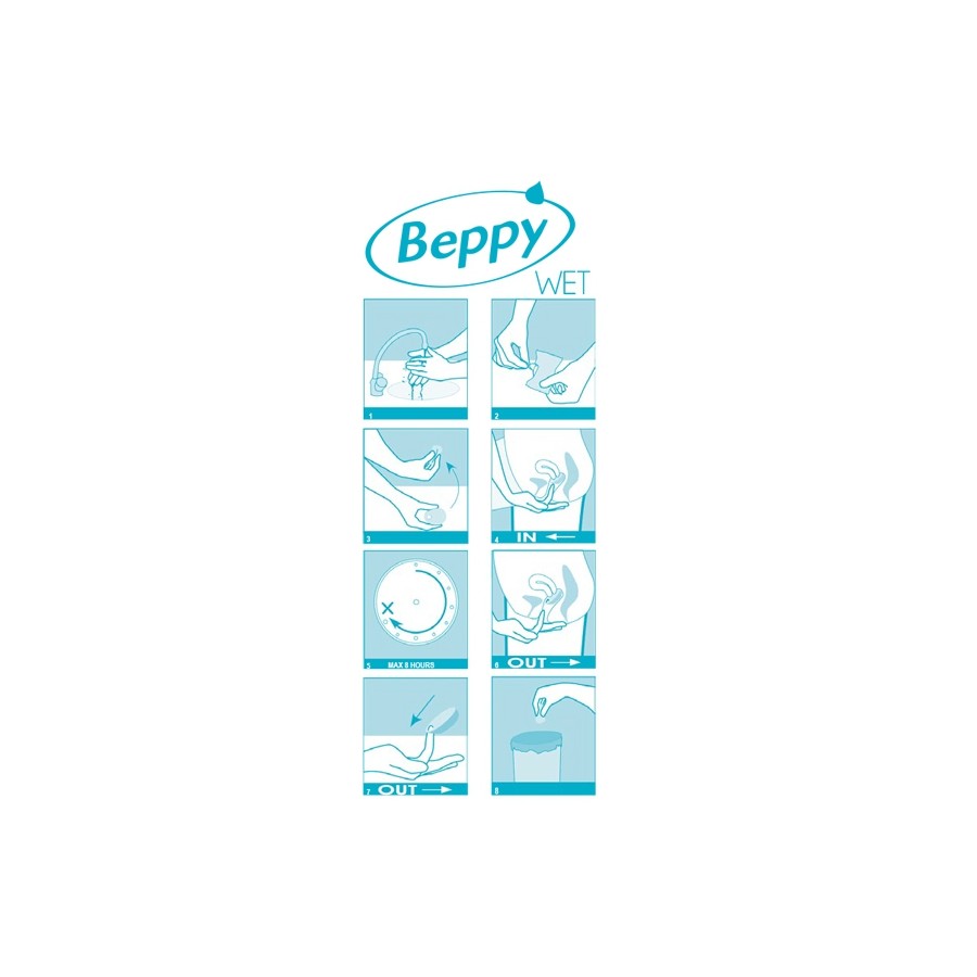 Boite 8 tampons Beppy WET