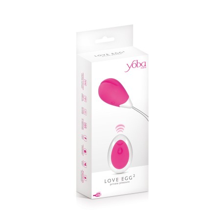 Oeuf vibrant Love Egg 2 rose - Yoba