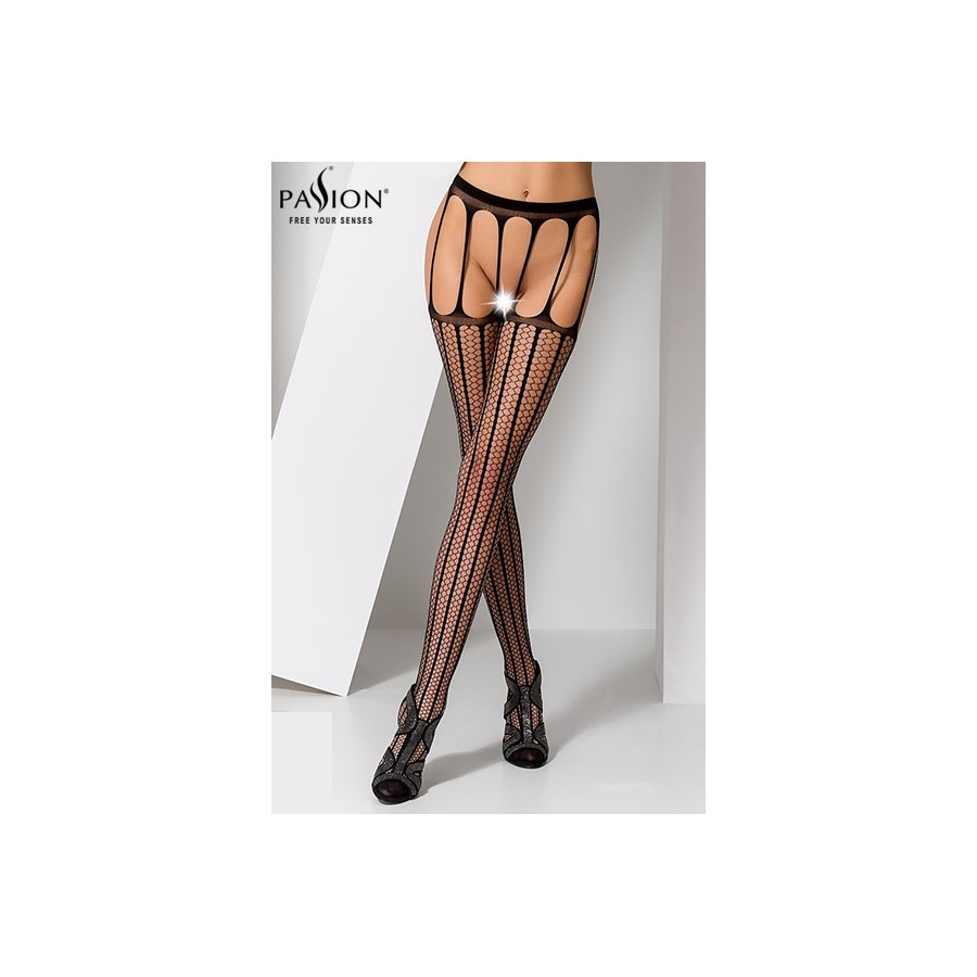 Collants ouverts S004 - Noir