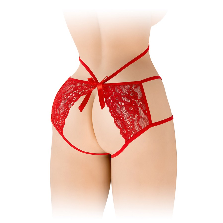 Culotte ouverte  Nadia - rouge