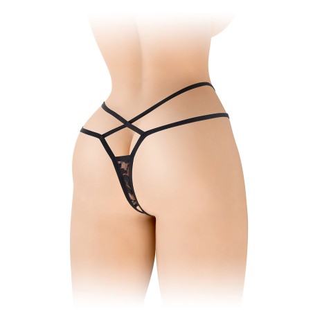 String ouvert Mylene - noir