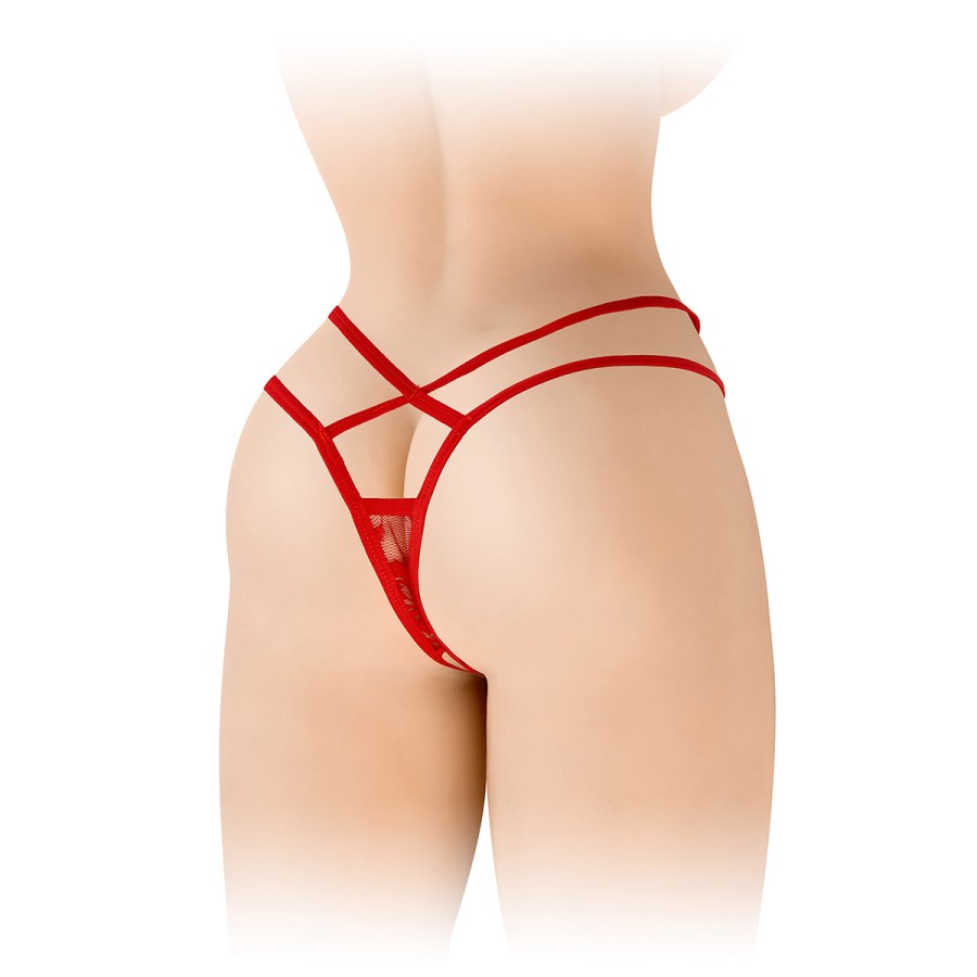 String ouvert Mylene - rouge