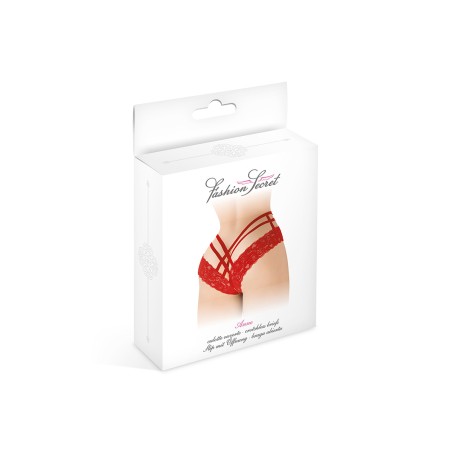 Tanga ouvert Anne - rouge