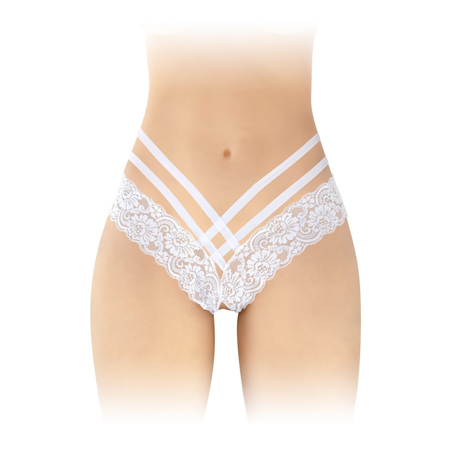 Tanga ouvert Anne - blanc