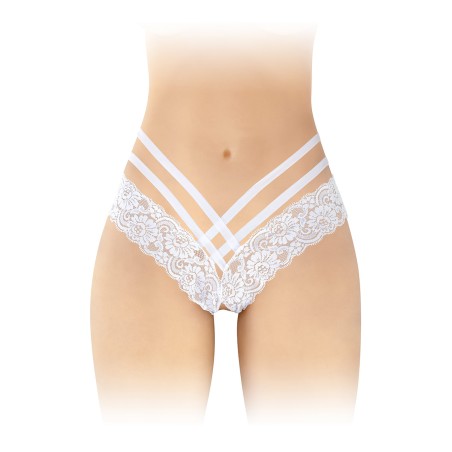 Tanga ouvert Anne - blanc