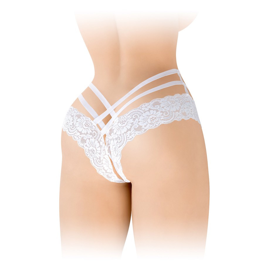 Tanga ouvert Anne - blanc