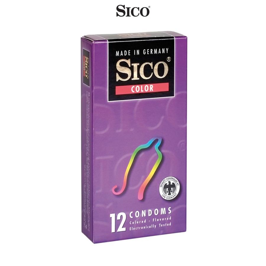 12 préservatifs Sico COLOUR