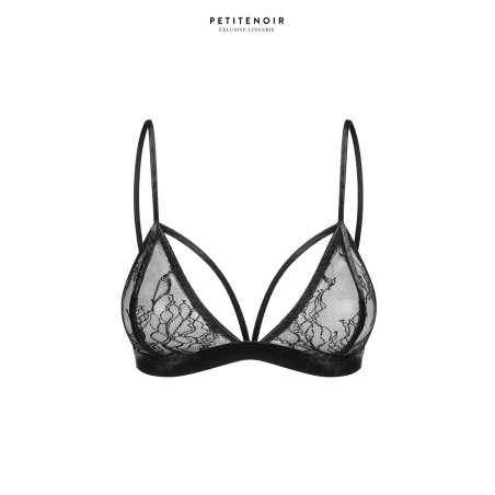 Soutien-gorge triangle dentelle et velours