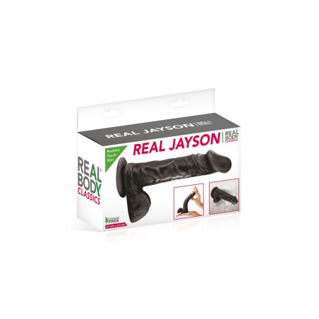 Gode réaliste 21 cm - Real Jayson Noir