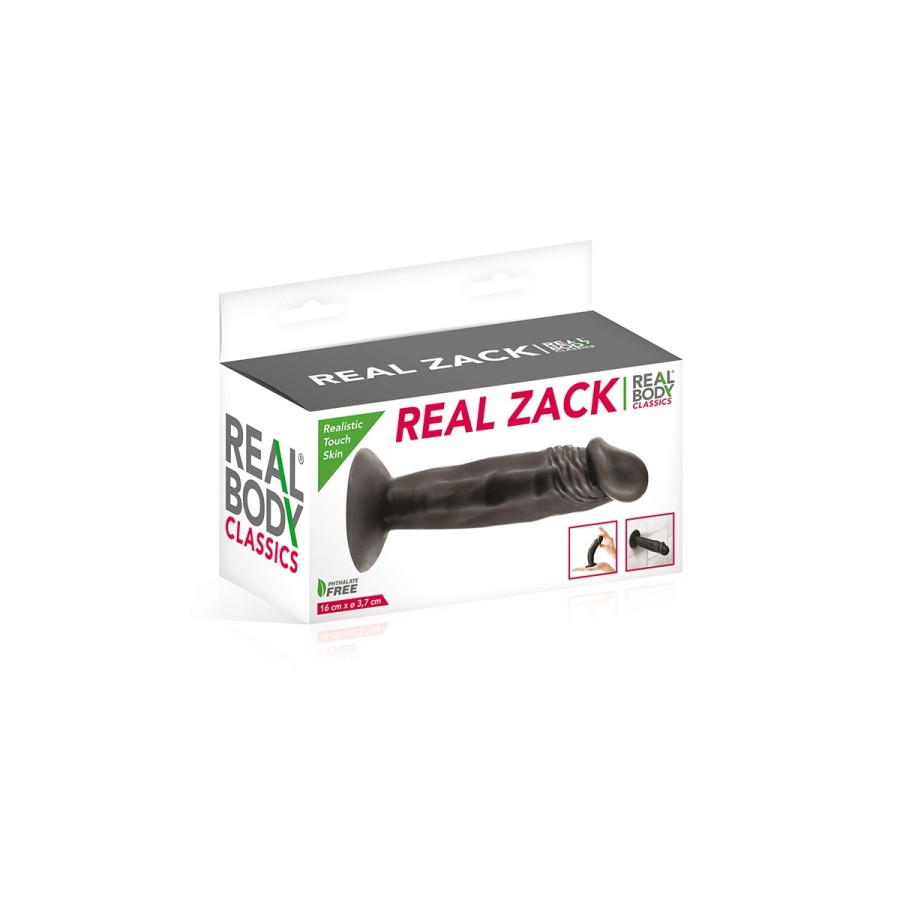 Gode réaliste 16 cm noir - Real Zack