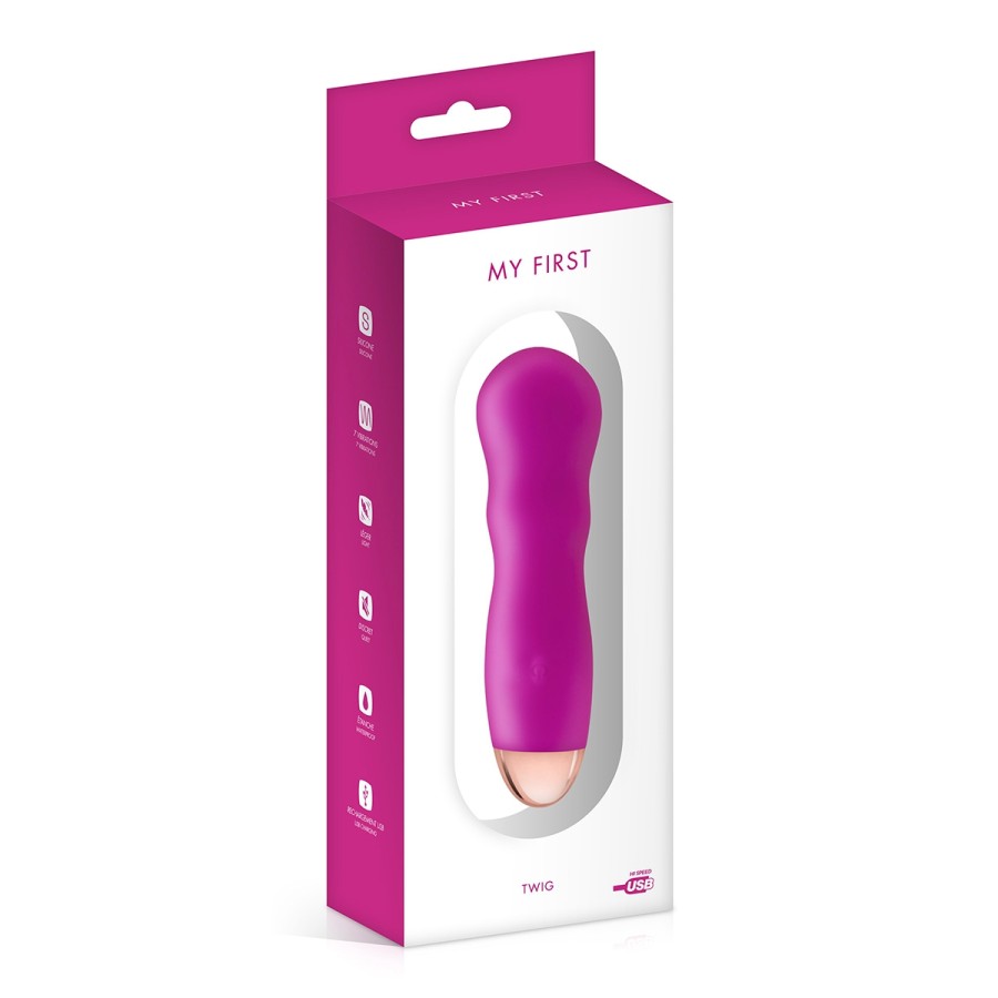 Vibromasseur rechargeable Twig rose - My First