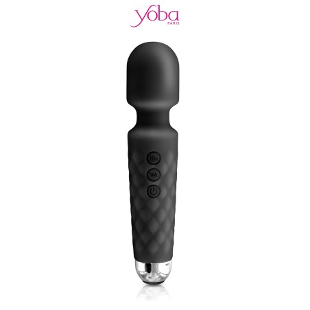 Vibro Love Wand rechargeable noir - Yoba