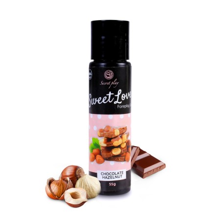 Lubrifiant comestible chocolat-noisette - 60ml