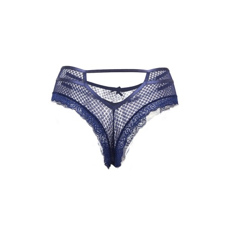 Tanga bleu dentelle - Paris Hollywood