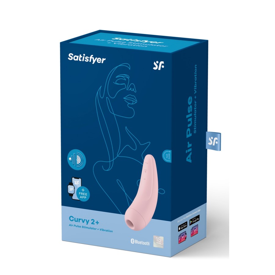 Stimulateur connecté Curvy 2+ rose - Satisfyer