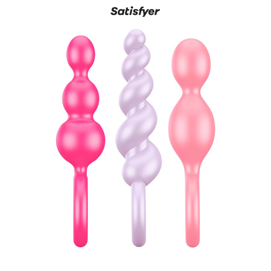 Set de 3 plugs colorés Booty Call - Satisfyer