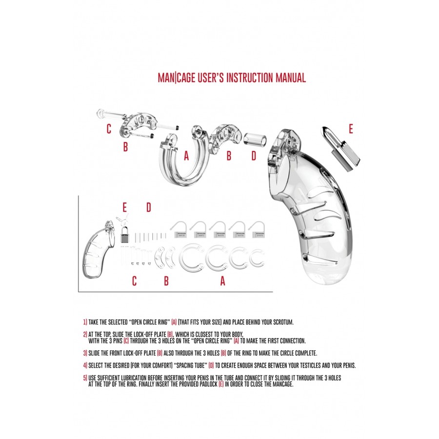 Cage de chasteté 11,5cm ManCage 04