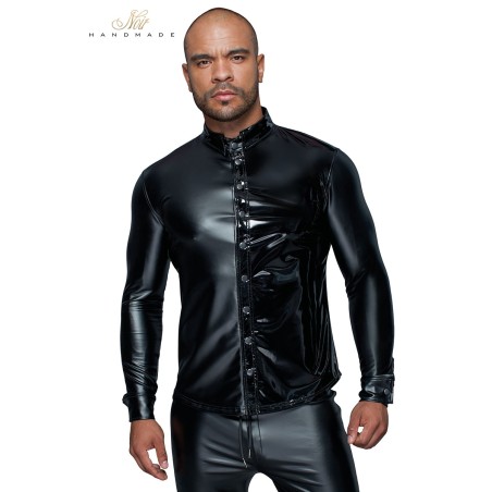 Chemise wetlook et vinyle H064