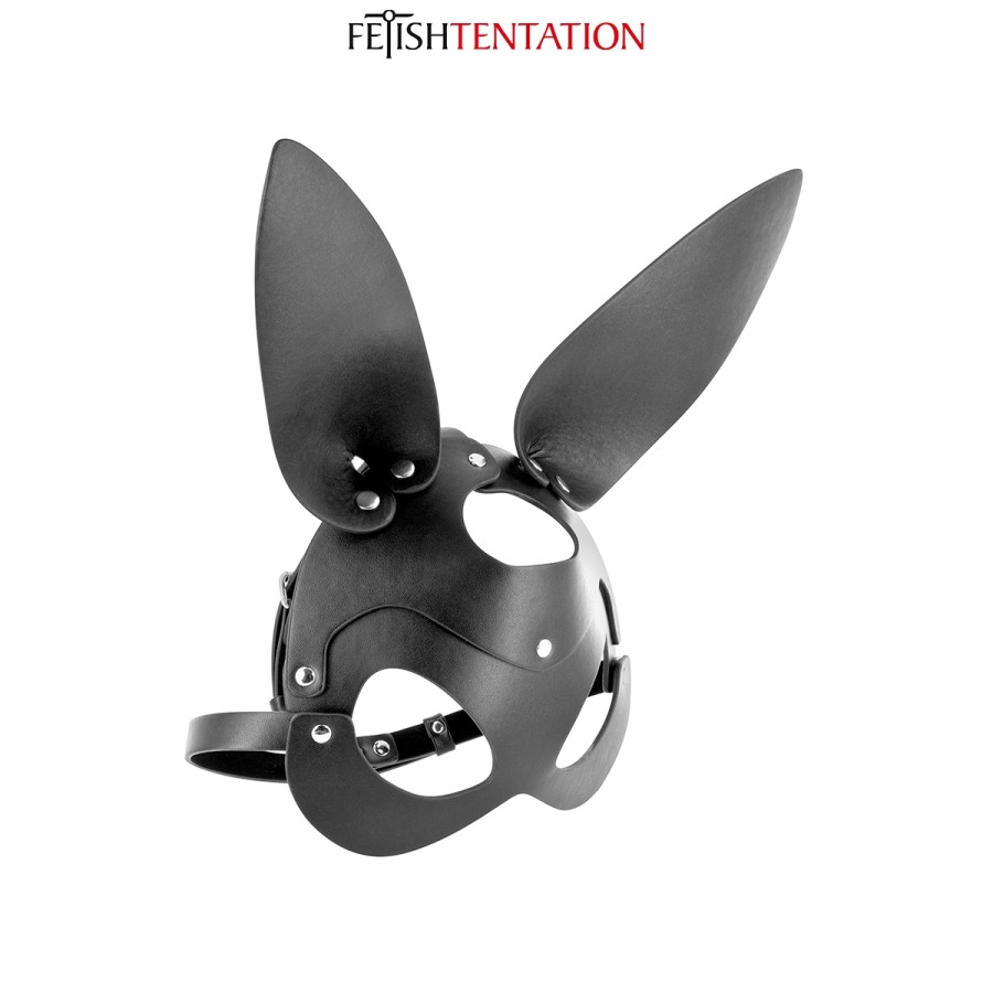 Masque bunny simili cuir réglable - Fetish Tentation