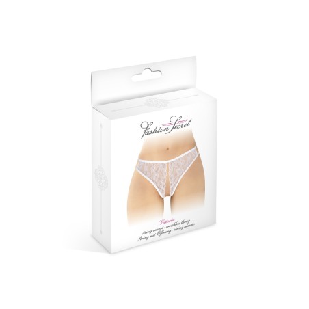 String blanc ouvert Victoria - Fashion Secret