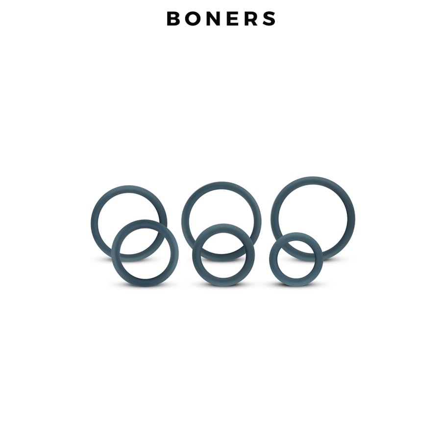 Set de 6 anneaux de pénis larges - Boners