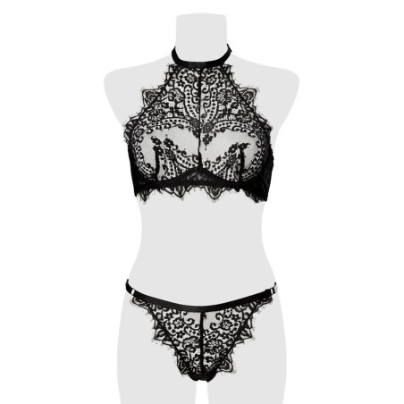 Ensemble bustier et string dentelle - Grey Velvet