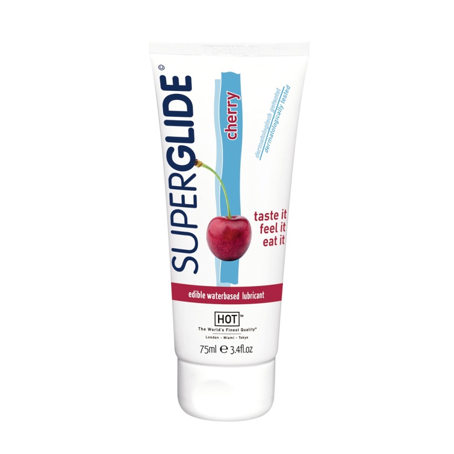 Lubrifiant Comestible SuperGlide cerise - HOT