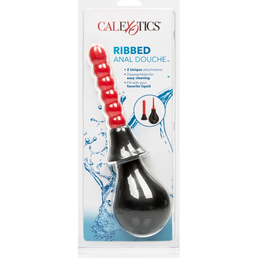 Poire anale Ribbed Anal Douche - Calexotics