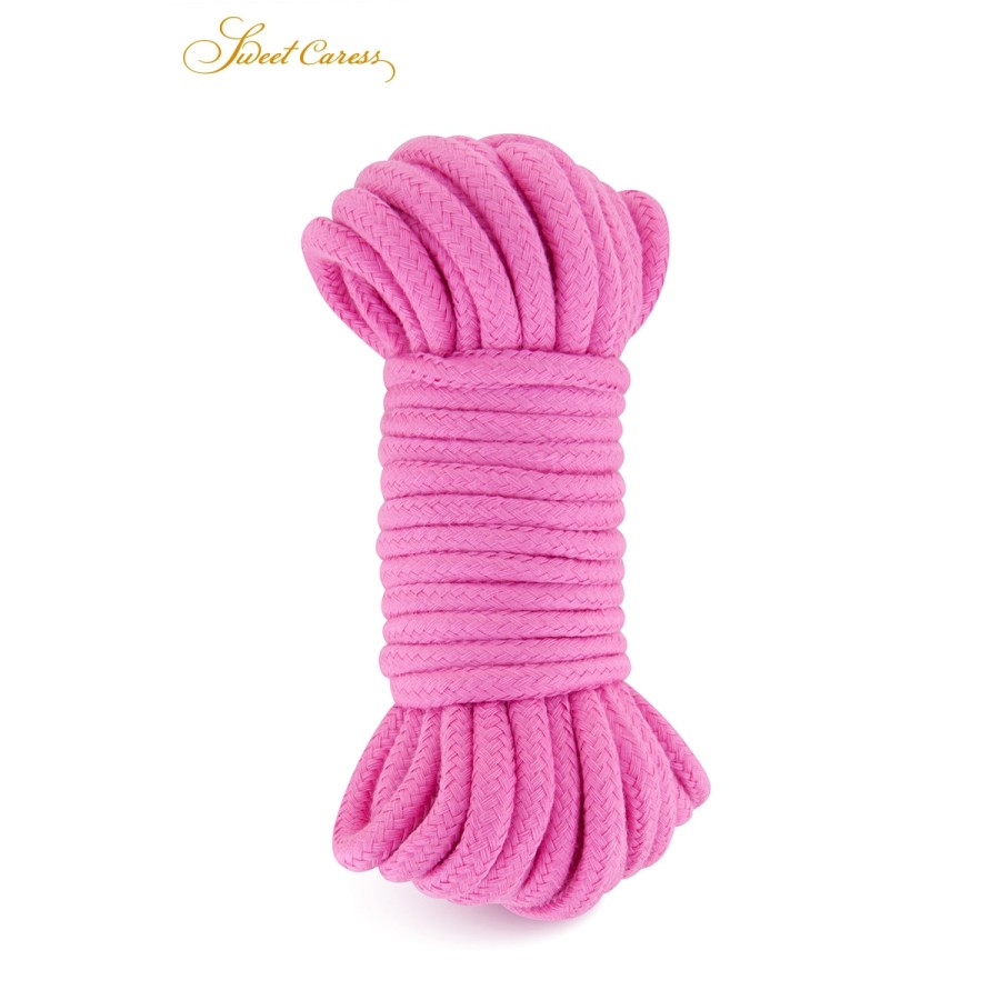 Corde de bondage rose 10m - Sweet Caress