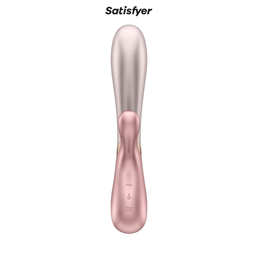 Rabbit chauffant Hot Lover rose - Satisfyer