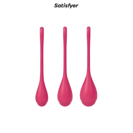 Kit d'entrainement pelvien Yoni Power 1 Rouge - Satisfyer