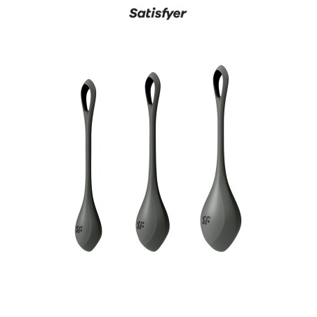 Kit d'entrainement pelvien Yoni Power 2 noir - Satisfyer