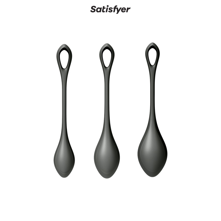 Kit d'entrainement pelvien Yoni Power 2 noir - Satisfyer