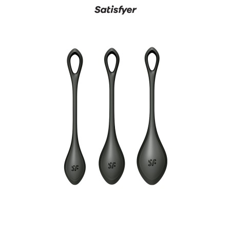 Kit d'entrainement pelvien Yoni Power 2 noir - Satisfyer