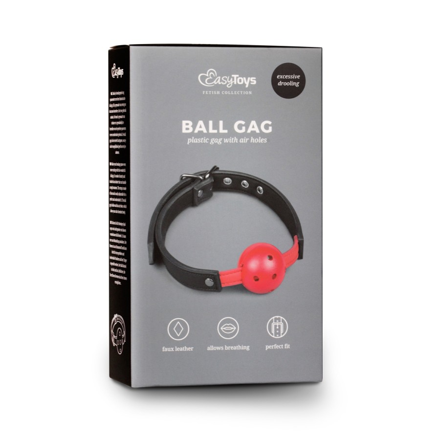 Gagged Ball avec balle rouge - EasyToys Fetish Collection