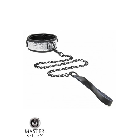 Collier argenté avec laisse - Master Series