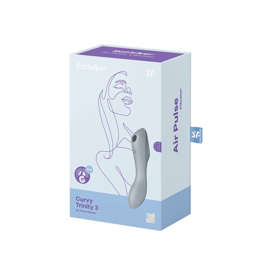 Stimulateur Curvy Trinity 3 gris - Satisfyer 